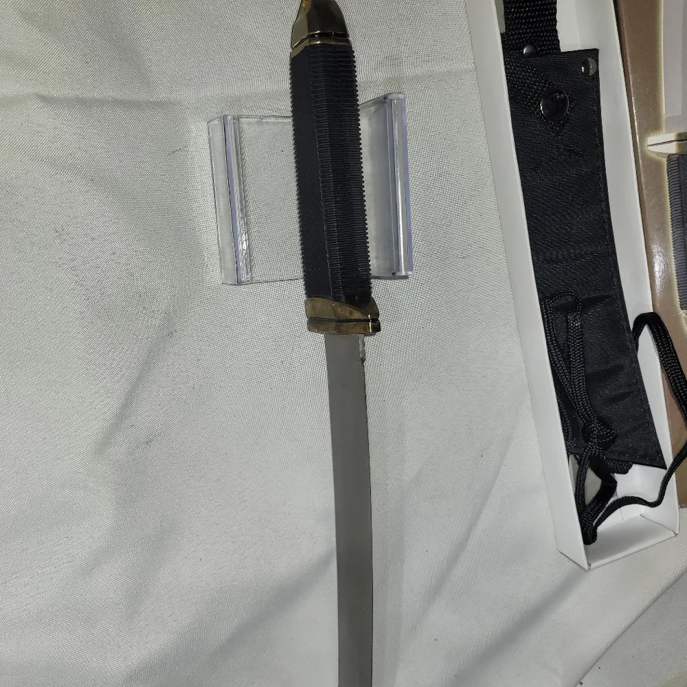Tanto Fixed Blade Knife - Black